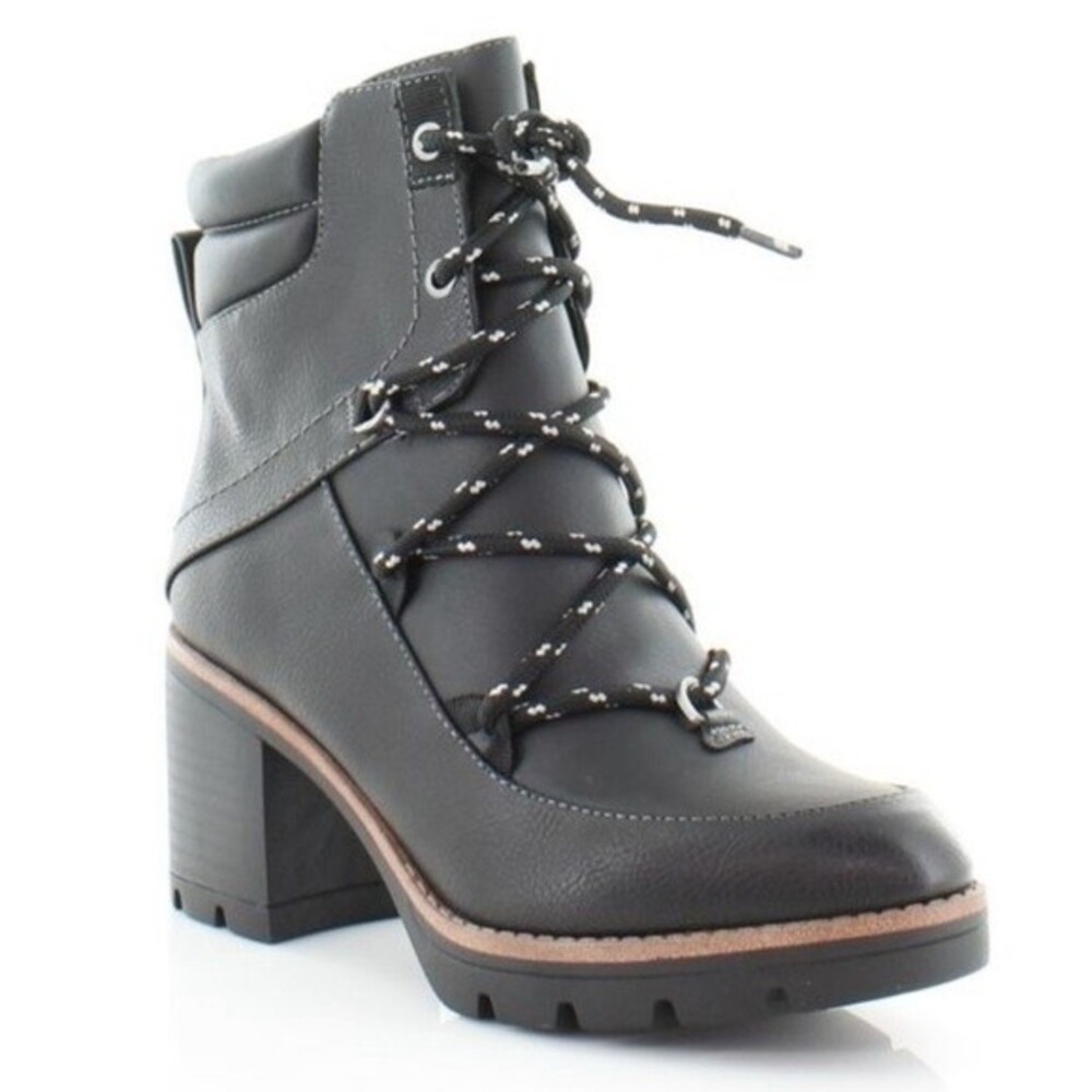 Naturalizer Madie Ankle Vegan Leather Boot in Black 7.5 NWOB